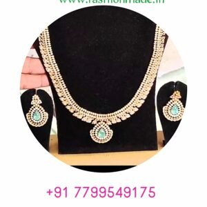 22k Gold Plated Kundan Necklace and Earrings