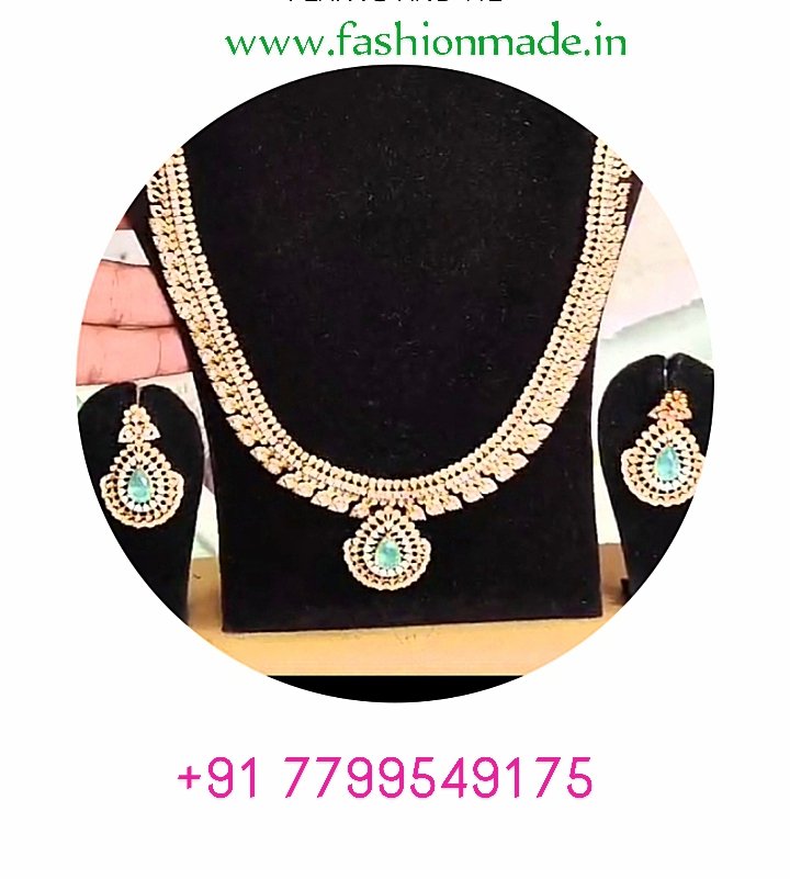 22k Gold Plated Kundan Necklace and Earrings